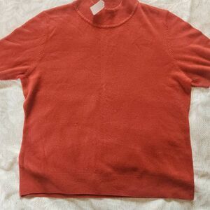 S51 Sag Harbor short-sleeved orange size X- Large women's sweater